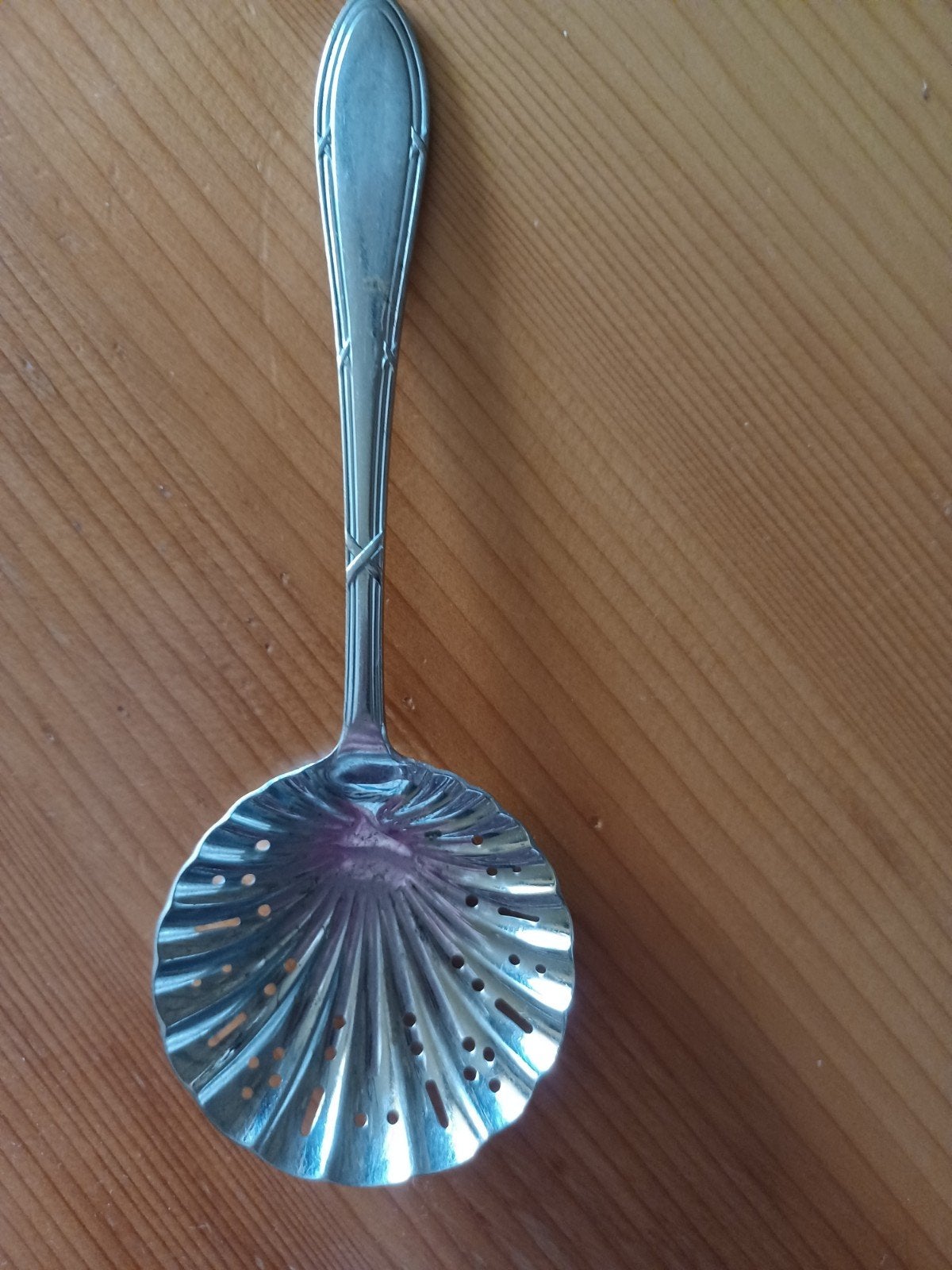 Antieke suikerzeeflepel  suiker zeeflepel lepel ZVF, Antiek en Kunst, Ophalen of Verzenden