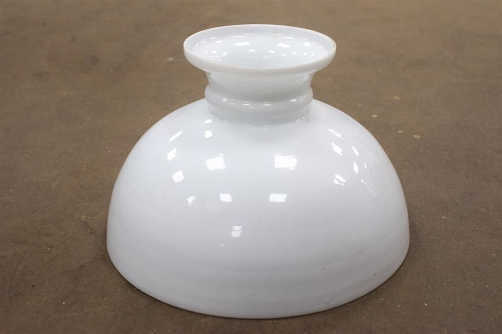 Opaline lampenkap 48110, Gebruikt, Wit, Rond, Ophalen of Verzenden
