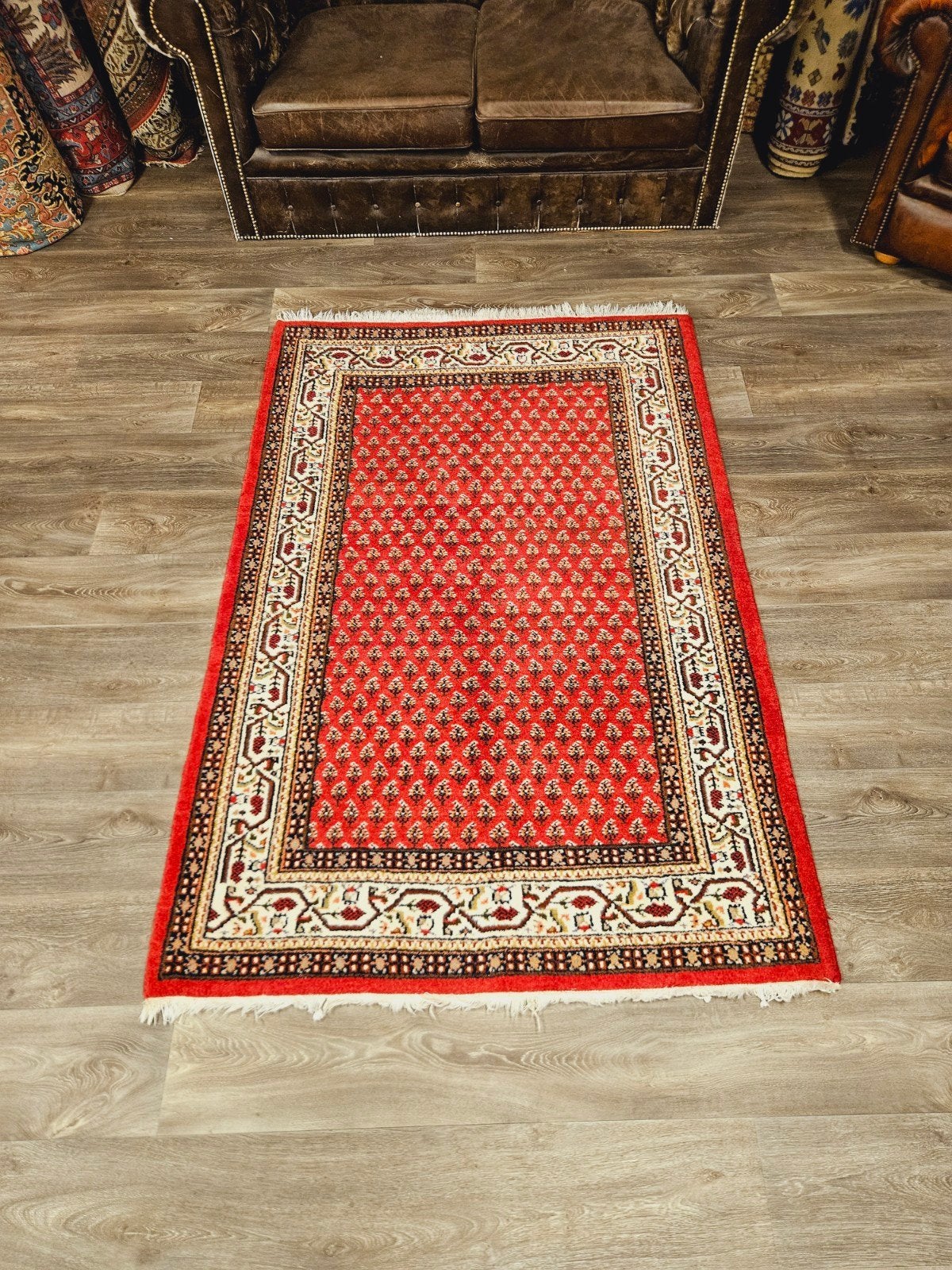 Perzisch Handgeknoopt Sarough Mir Tapijt. NU AFGEPRIJSD!, 100 tot 150 cm, Perzisch, 200 cm of meer, Ophalen of Verzenden