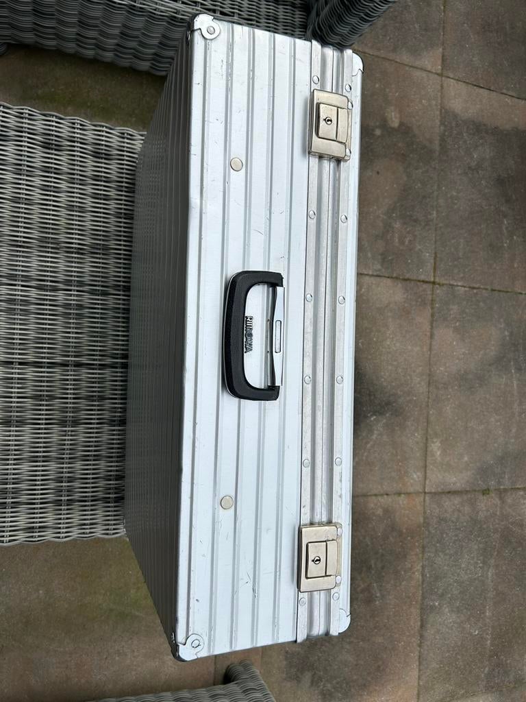 Rimowa klassieke aluminium koffer, Sieraden, Tassen en Uiterlijk, Koffers, Ophalen of Verzenden, Gebruikt, Metaal, Minder dan 50 cm