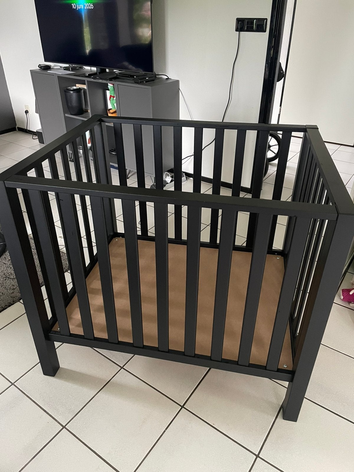 Europe baby Casper box mat zwart, Ophalen, Zo goed als nieuw