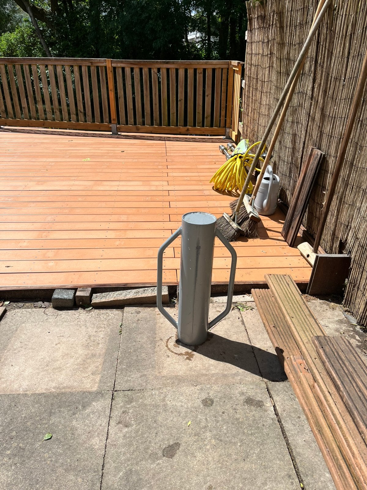 Wiltec palenrammer 14 cm diameter 13,5 kilos, Ophalen, Zo goed als nieuw, Hout