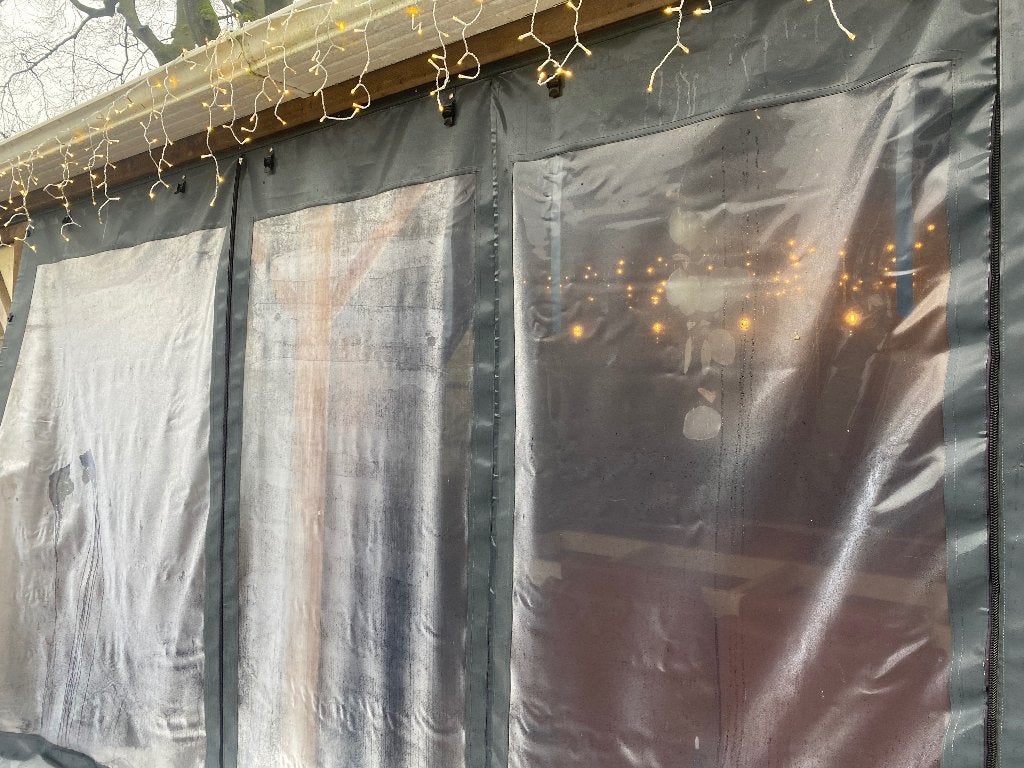 Nette pvc wanden met ritsen met rail, Ophalen of Verzenden, Gebruikt, Overige typen