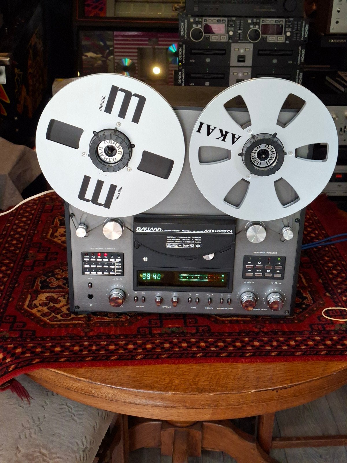 Vintage Bandrecorder - Olymp MNK-005C-1, Ophalen, Bandrecorder, Met banden