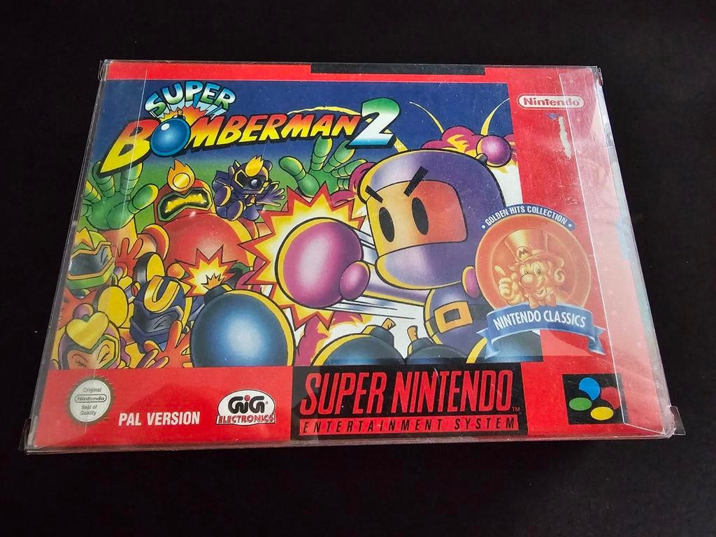 Super Bomberman 2 SNES - PAL Versie - Klassieke Actie, Spelcomputers en Games, Games | Nintendo Super NES, Eén computer, Ophalen of Verzenden