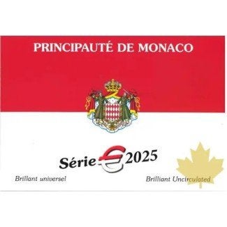 BU set Monaco 2025 Blister - 1 cent t/m 2 euro, Verzenden, Monaco, Overige waardes, Setje