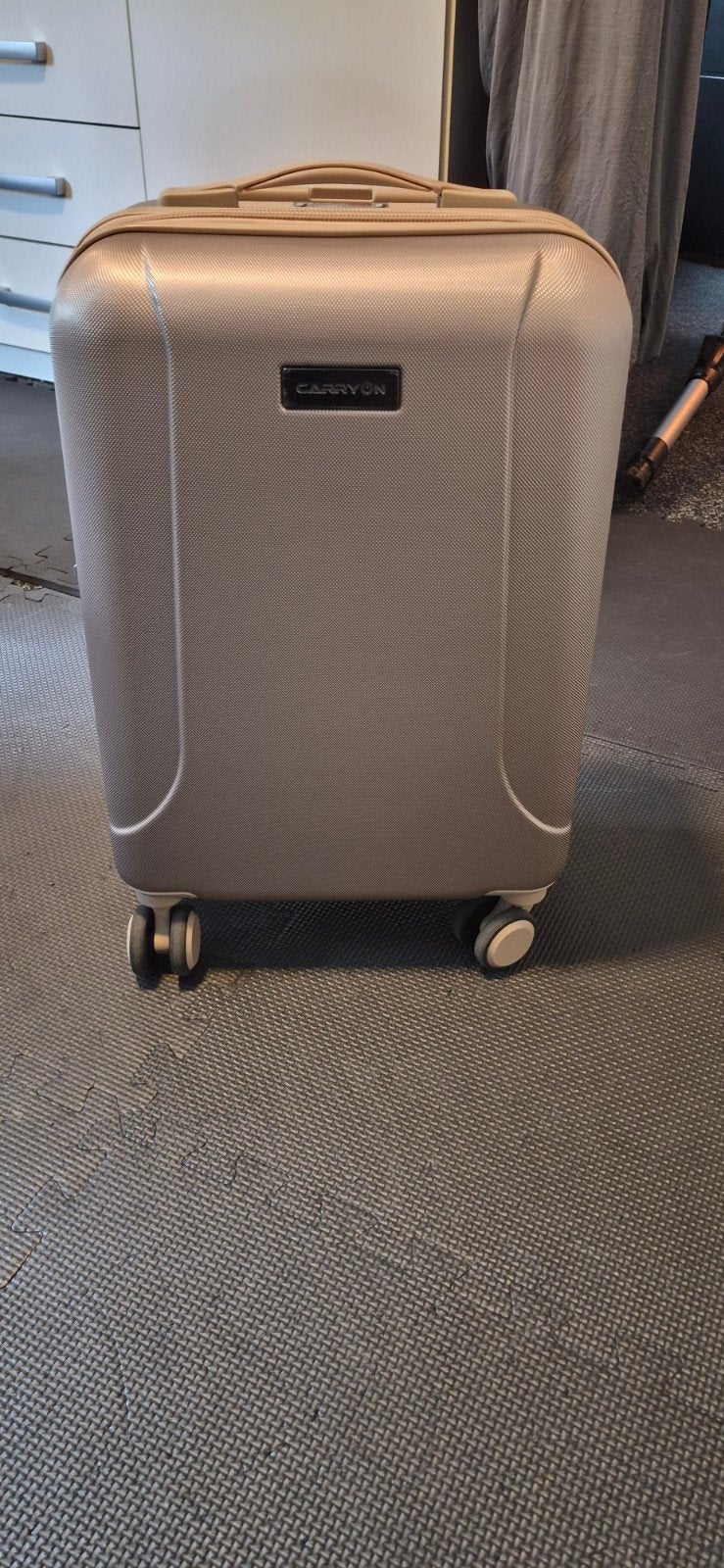Merk Carry-on Koffer 32L - Champagne - 55x34x20 cm, Ophalen of Verzenden