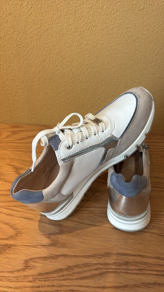 Luxe Caprice Leren Damesschoenen, Wit/Beige met Rits, Mt. 39, Kleding | Dames, Beige, Nieuw, Caprice, Wandelschoenen