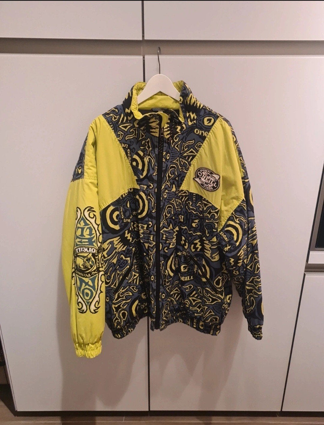 Vintage O'Neill ski jas (XXL) en zwarte skibroek (XL), Ophalen of Verzenden