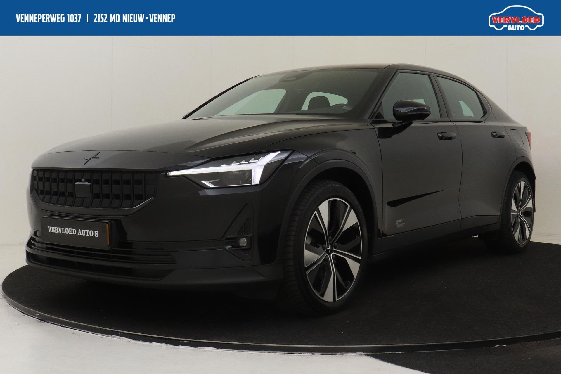 Polestar 2 LONG RANGE SINGLE MOTOR 78 kWh -360°CAM|ADAP.CRU, Polestar 2, Stof, Gebruikt, Zwart