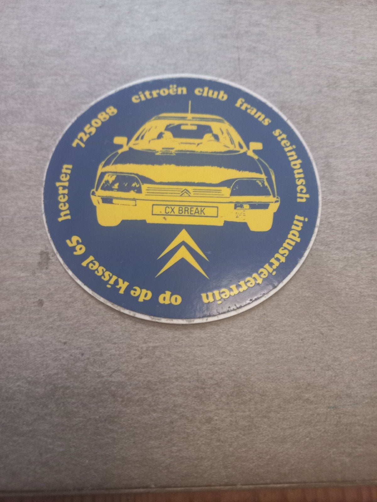 Citroen club frans steinbusch heerlen, Verzamelen, Stickers, Ophalen of Verzenden