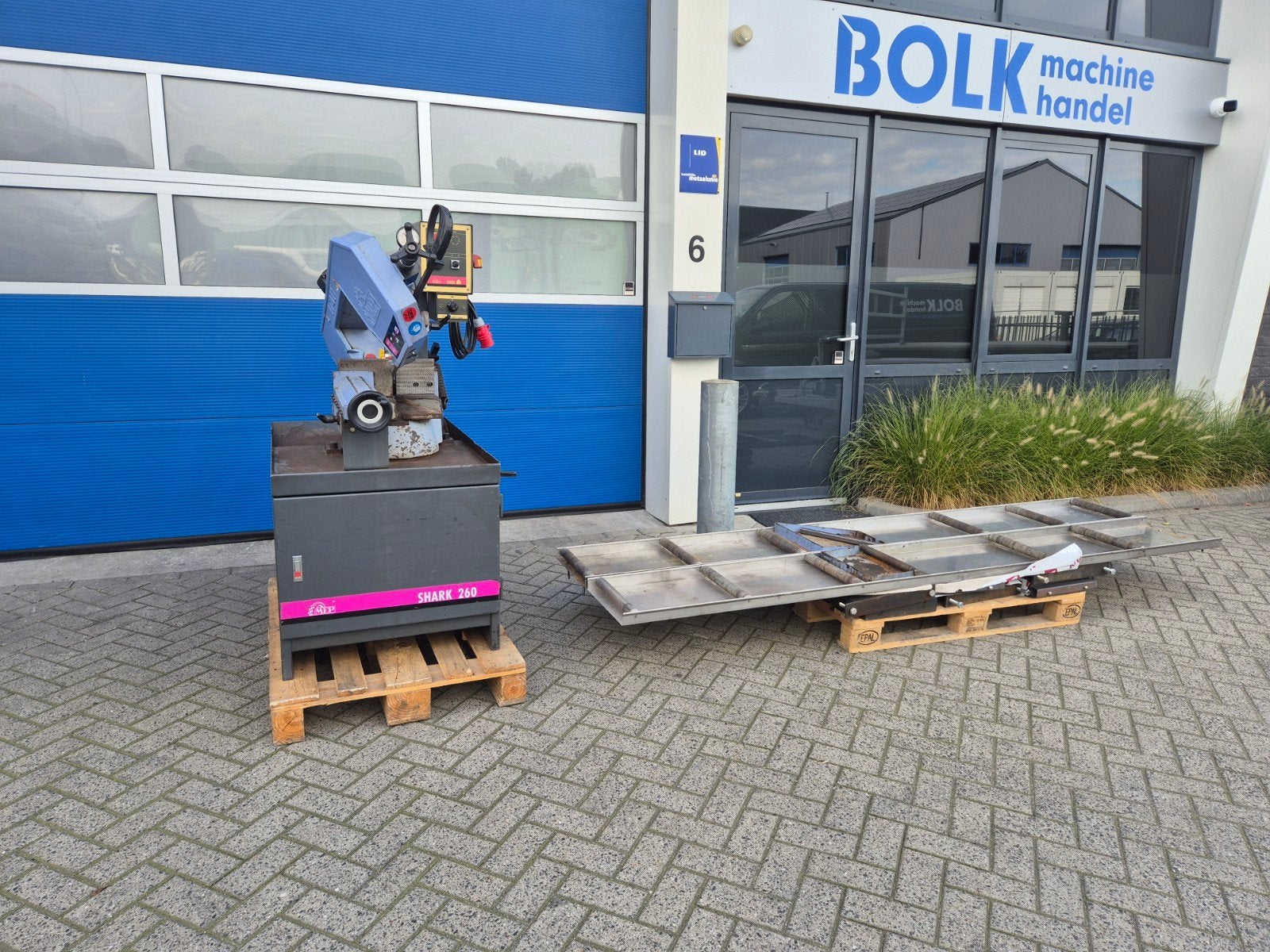 MEP SHARK 260 CCS Lintzaag met of zonder rollenbaan 380V, Ophalen of Verzenden, Mep, Info@bolkmachinehandel.nl, Italië