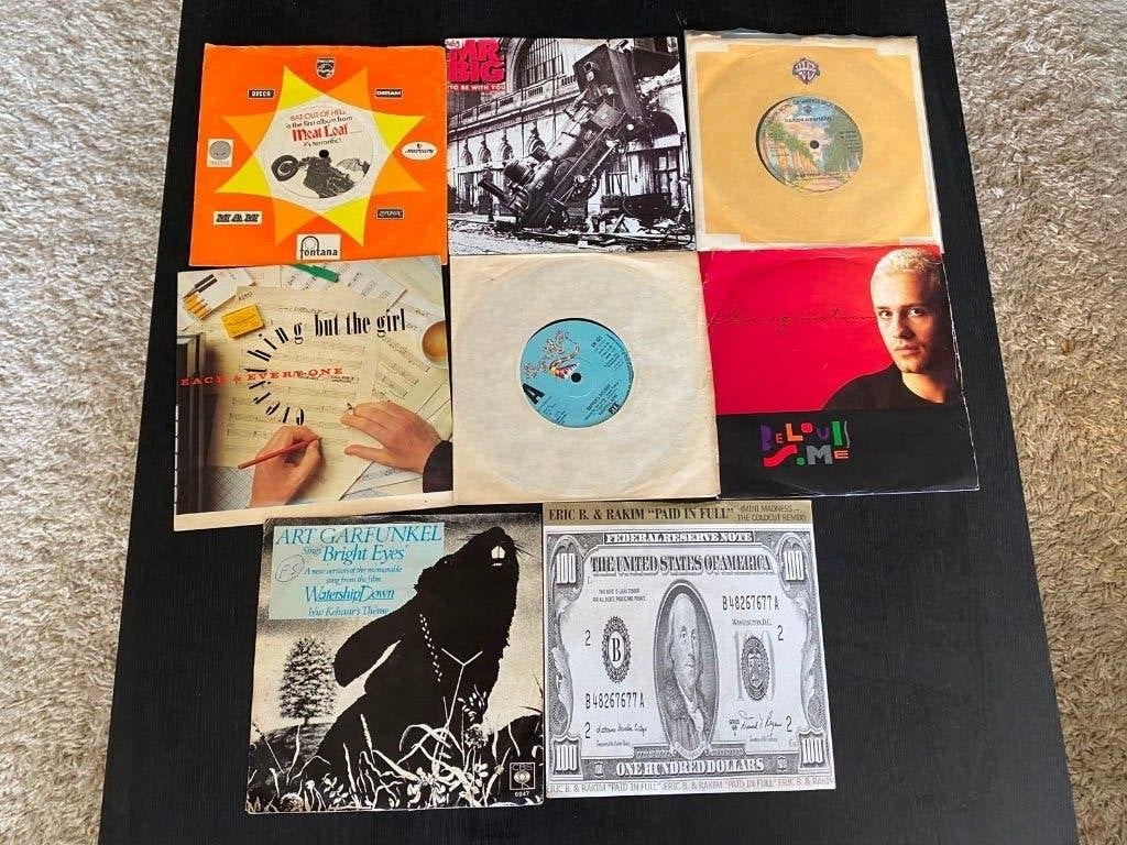 8x vinyl single, Ophalen of Verzenden, Gebruikt, 7 inch, Pop