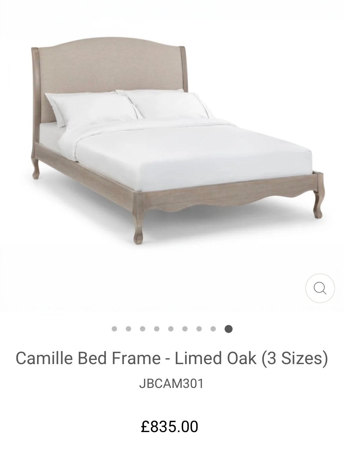 Houten French Provincial bed, Ophalen, Beige, Tweepersoons, 140 cm