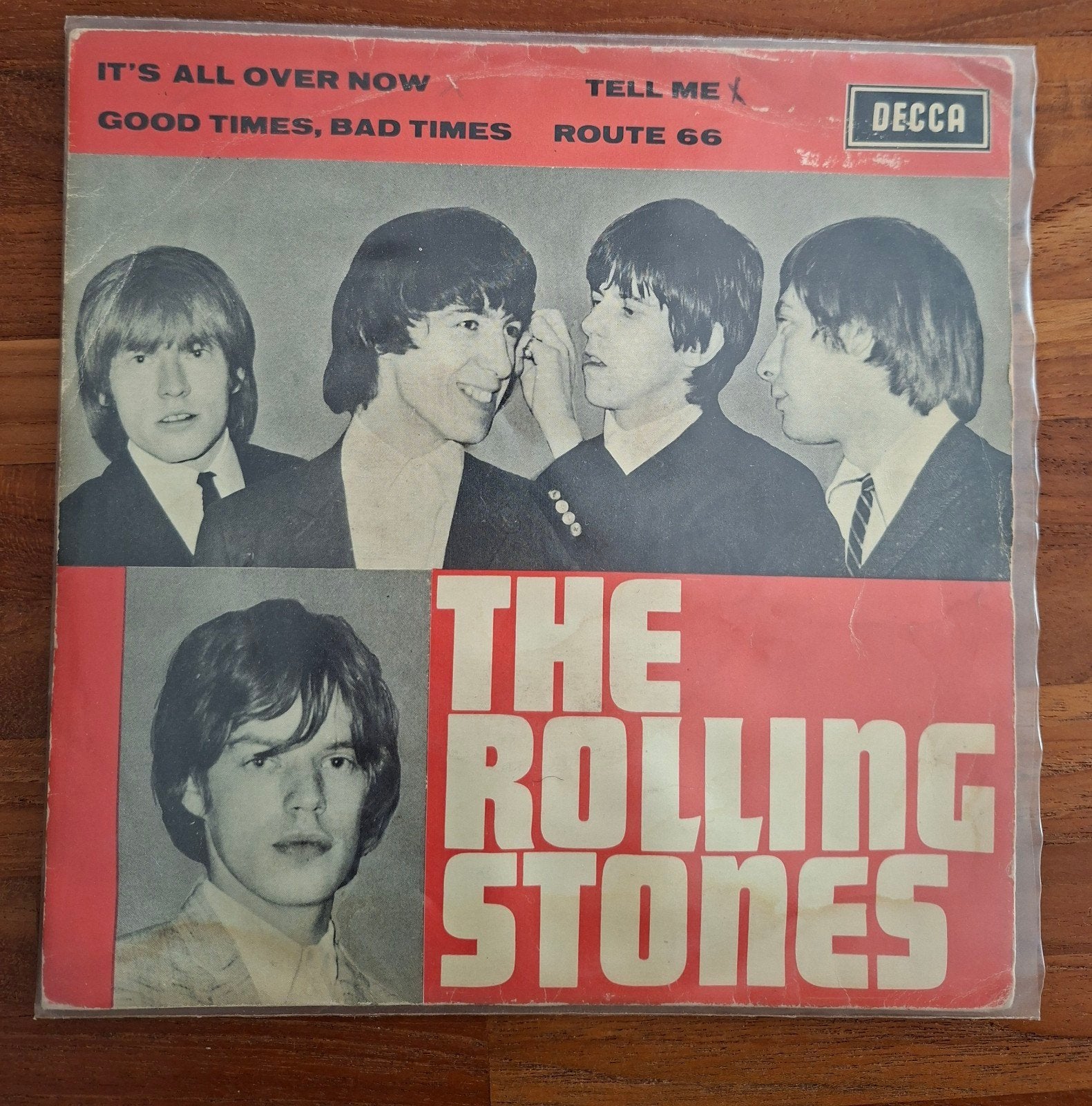Rolling Stones  - EP  - 4 nummers  -- Route 66 - TOP, Cd's en Dvd's, Vinyl Singles, Gebruikt, 7 inch, Ophalen of Verzenden, EP