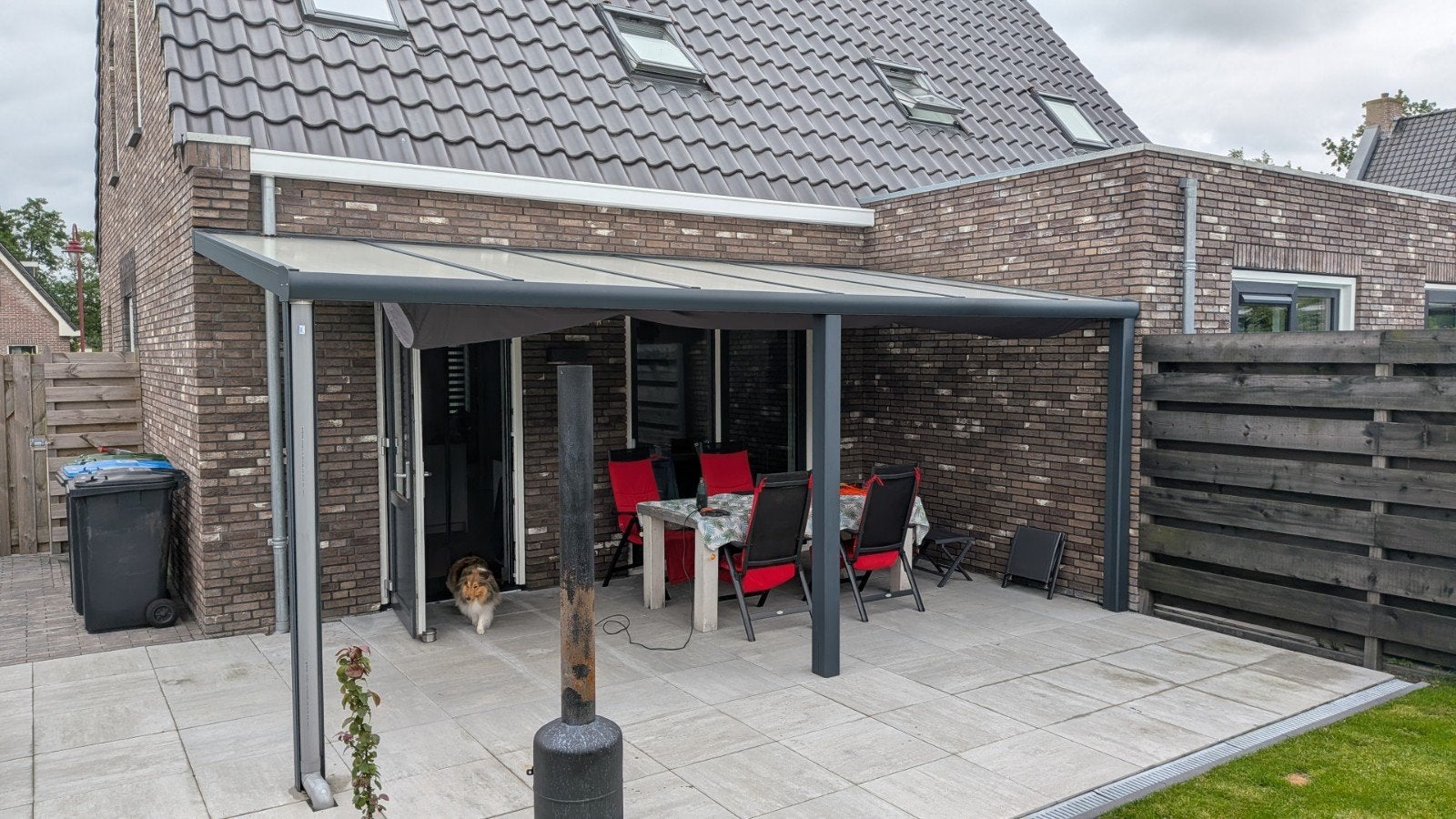 Aluminium overkapping/veranda, Tuin en Terras, Overkappingen, Ophalen, Zo goed als nieuw, Veranda