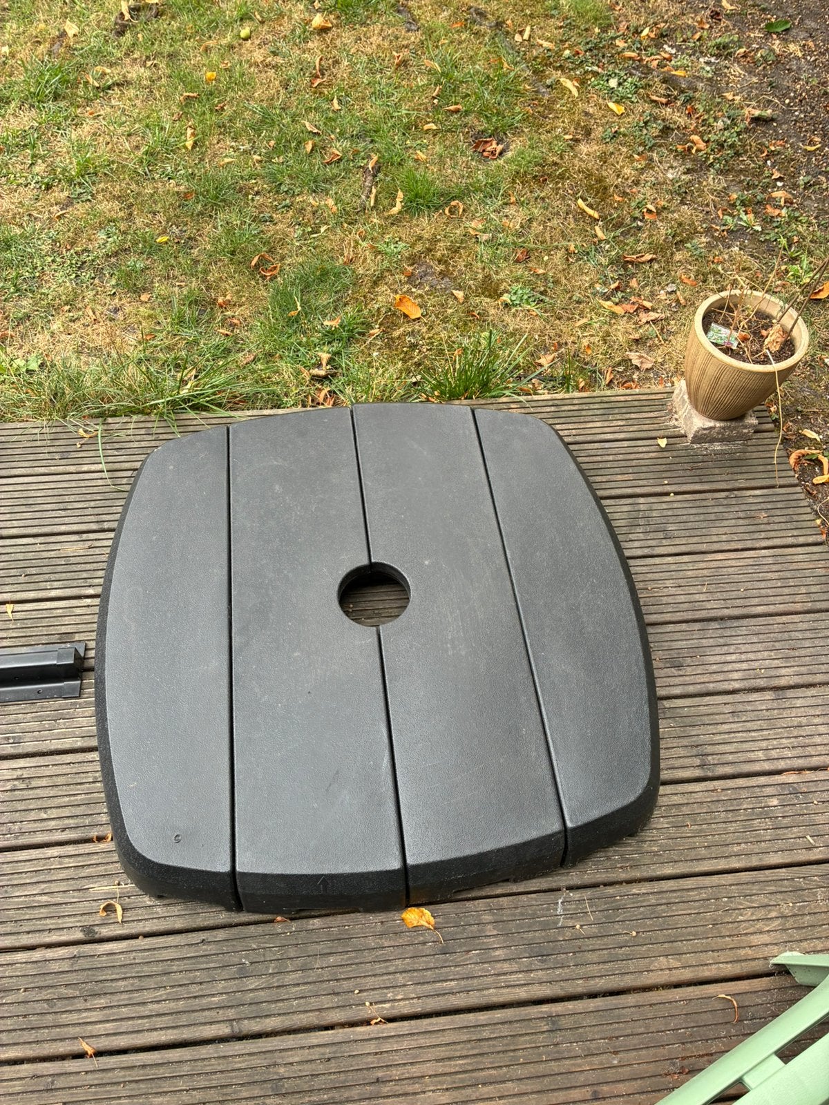 Parasolvoet Madison 85 kg, Ophalen, Zo goed als nieuw, Minder dan 1 meter, Parasolvoet