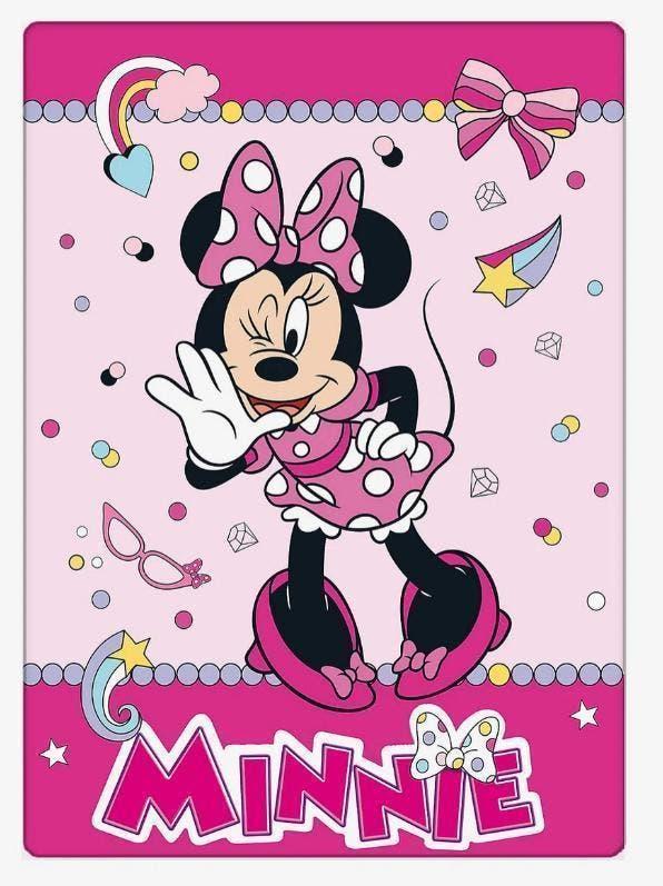 Minnie Mouse Fleece Deken - Roze Disney Fleecedeken / Plaid, Meisje, Nieuw, Ophalen of Verzenden, Deken of Dekbed