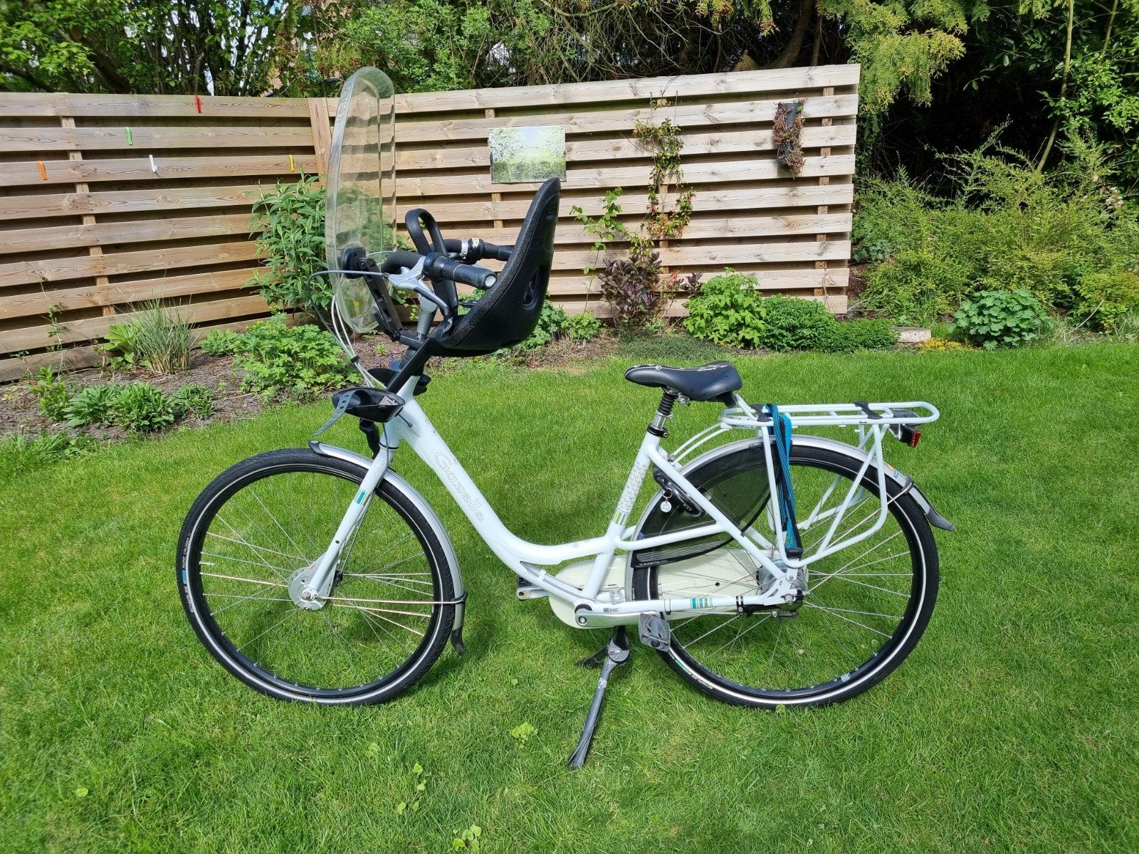 Gazelle Bloom moederfiets (niet elektrisch) met voorzitje, Ophalen, 2 zitjes, Gebruikt, 47 tot 50 cm