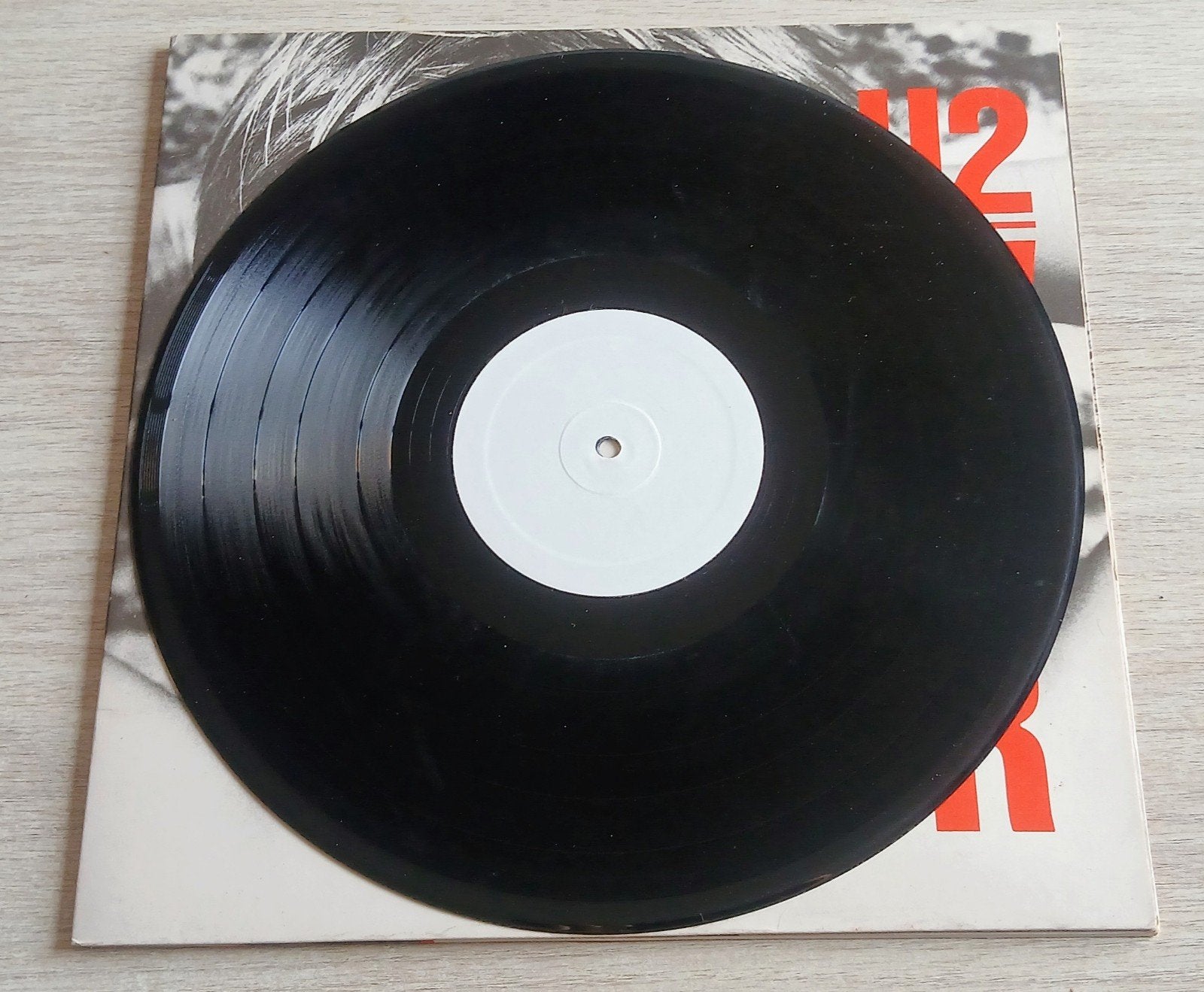 U2 War LP Spain Promo test pressing White labels, Ophalen of Verzenden, Gebruikt, 12 inch