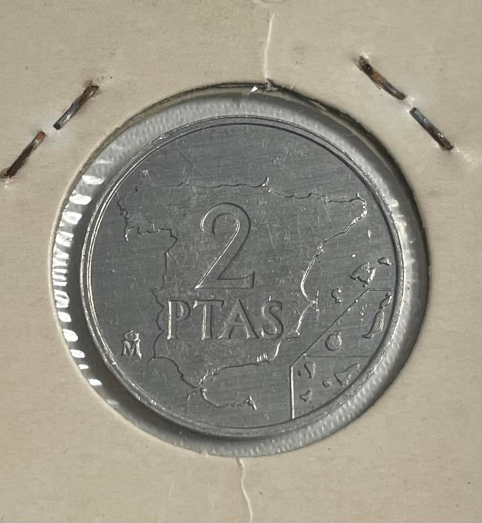 2 pesetas Spanje 1984, Postzegels en Munten, Munten | Europa | Niet-Euromunten, Ophalen of Verzenden, Overige landen