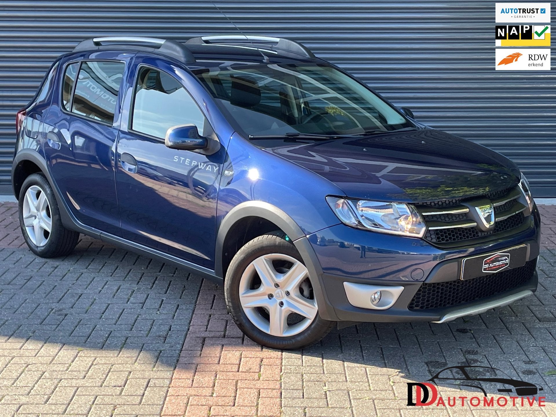 Dacia Sandero 0.9 TCe Easy-R Stepway Lauréate Automaat | Na, Auto's, 898 cc, Stof, Blauw, Origineel Nederlands
