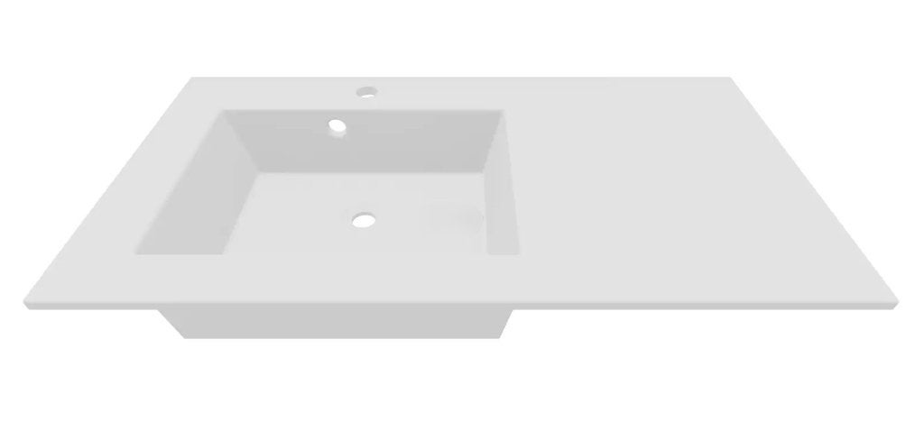 WASTAFEL 90x48,5 cm mineraalcomposiet - UITVERKOOP, Ophalen, Nieuw, Wit