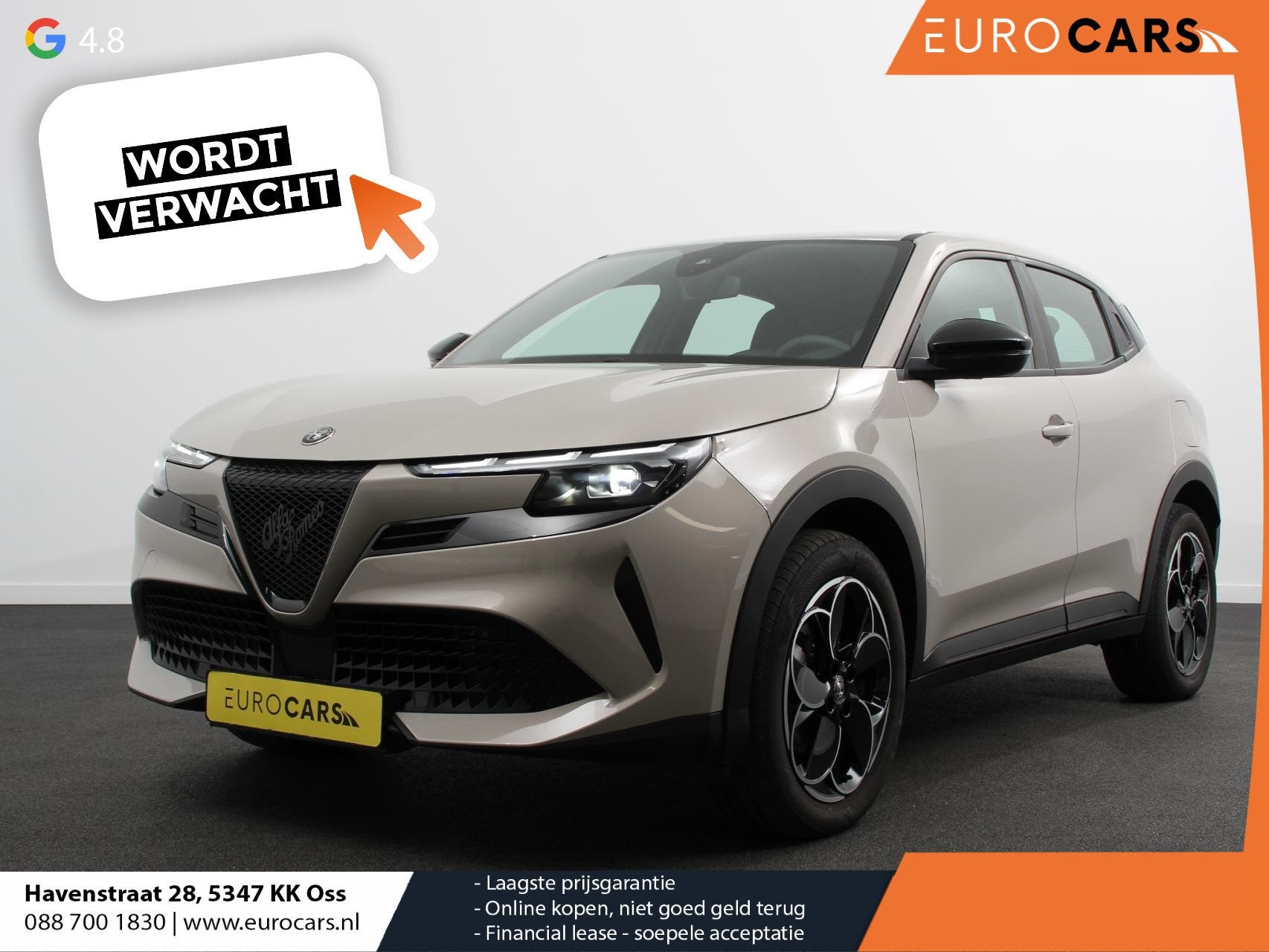 Alfa Romeo Junior Elettrica Automaat 156PK Adaptieve Cruise, Auto's, 413 km, Stof, Gebruikt, 705 min