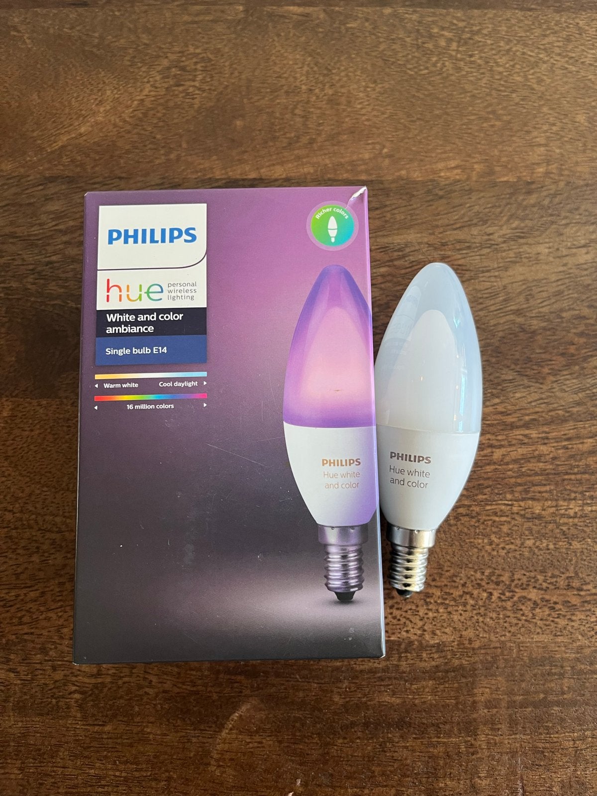 Philips Hue White and Color Ambiance E14 kaarslamp, Meerkleurig, E14 (klein), Ophalen of Verzenden, Dimbaar