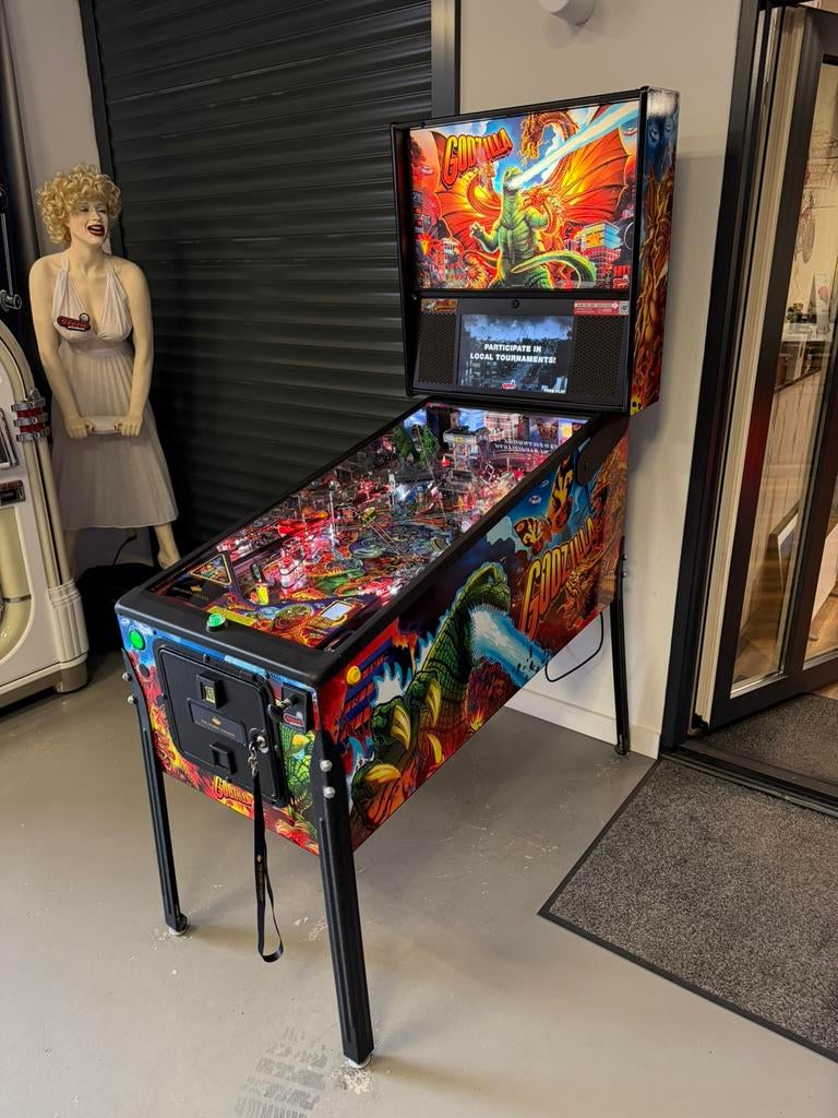 Prachtige flipperkast Stern Godzilla Premium Nr 1 Top 100, Ophalen, Stern, Zo goed als nieuw, Dot-matrix