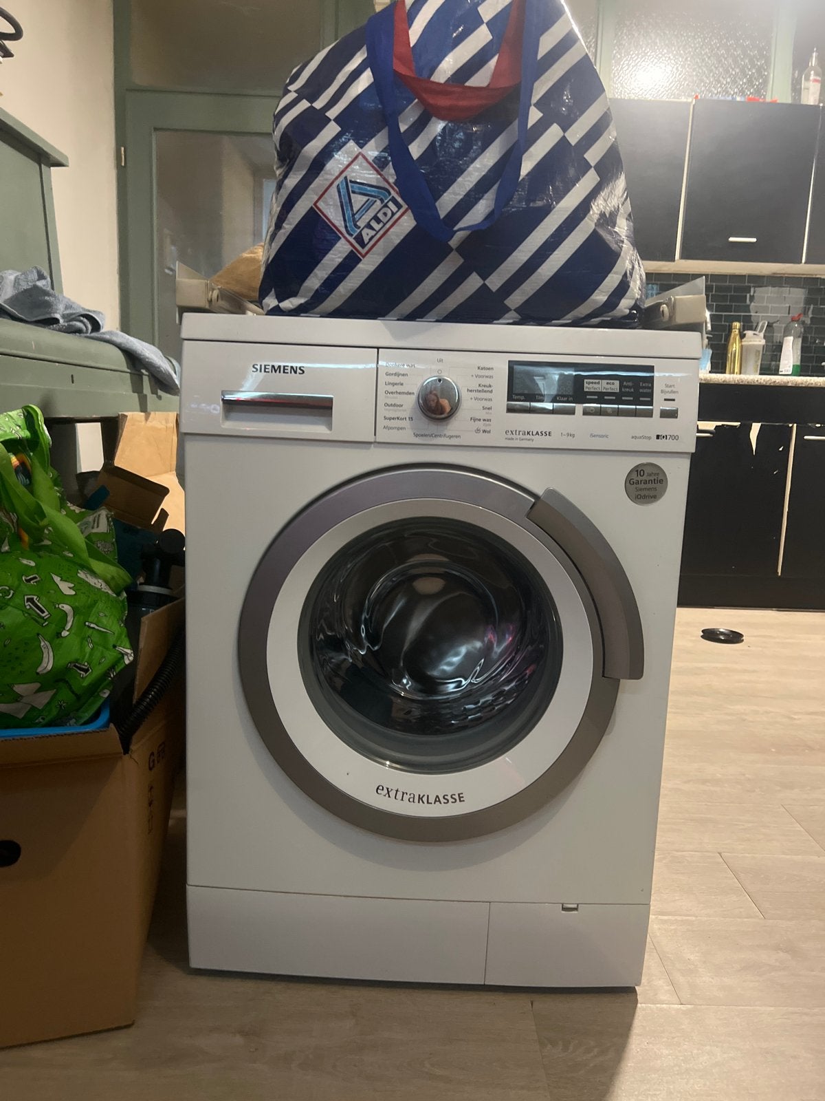 Siemens ExtraKlasse WM14W700NL wasmachine - 8kg, Ophalen, 1200 tot 1600 toeren, Gebruikt, 8 tot 10 kg