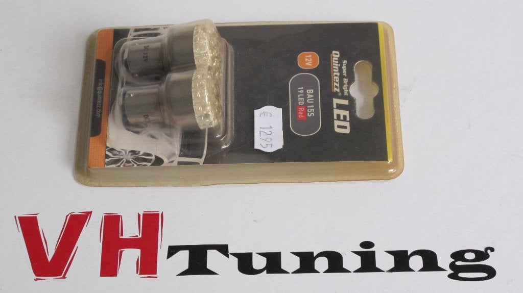 Quintezz LED 2x BAU15S Rood 12V, Ophalen of Verzenden