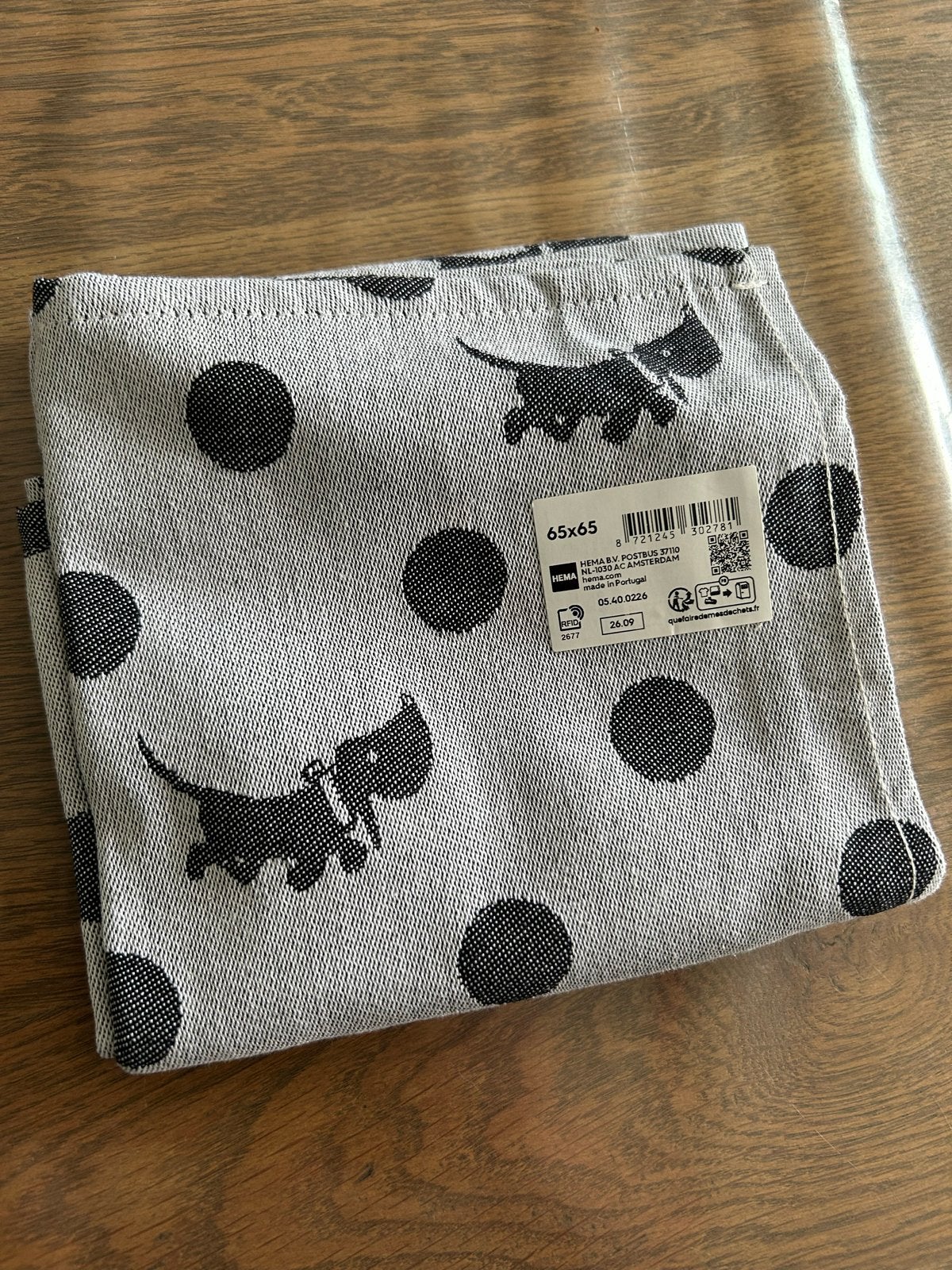 Leuke theedoek met Takkie  - Hema, Katoen, Meerkleurig, Hema, Wasbaar