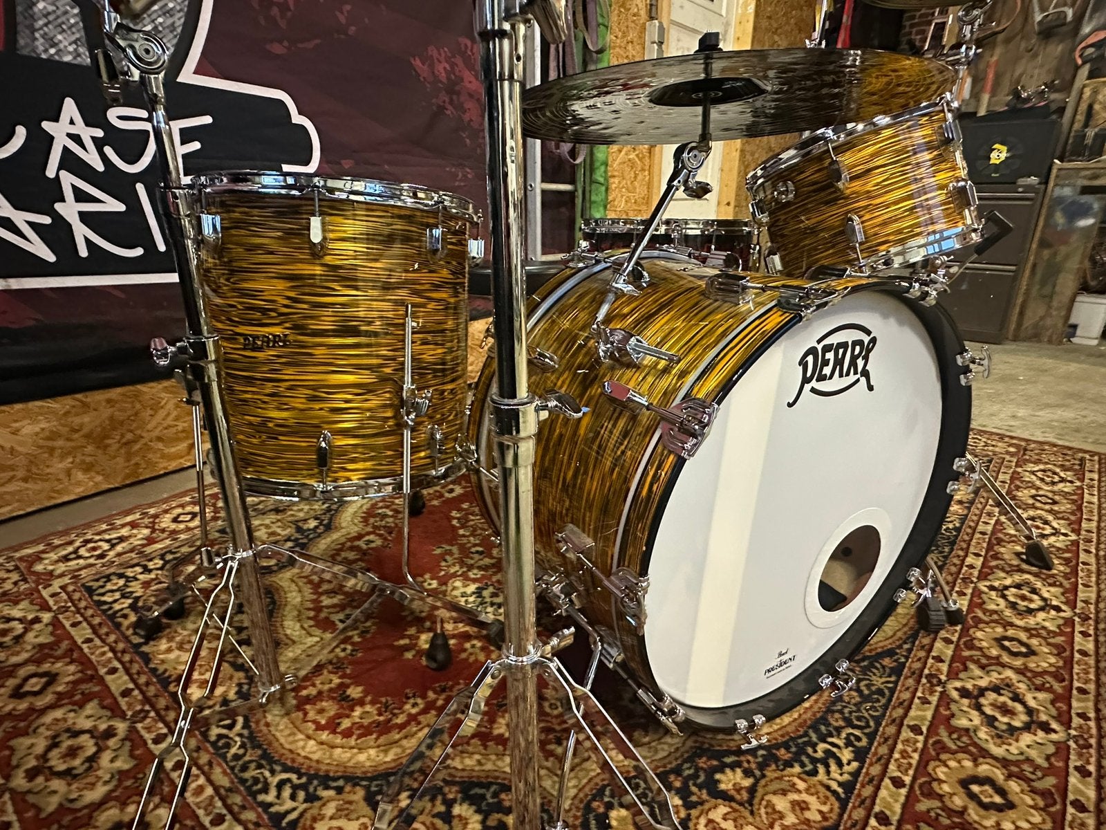 Pearl President drumstel (compleet), Muziek en Instrumenten, Drumstellen en Slagwerk, Ophalen, Zo goed als nieuw, Pearl