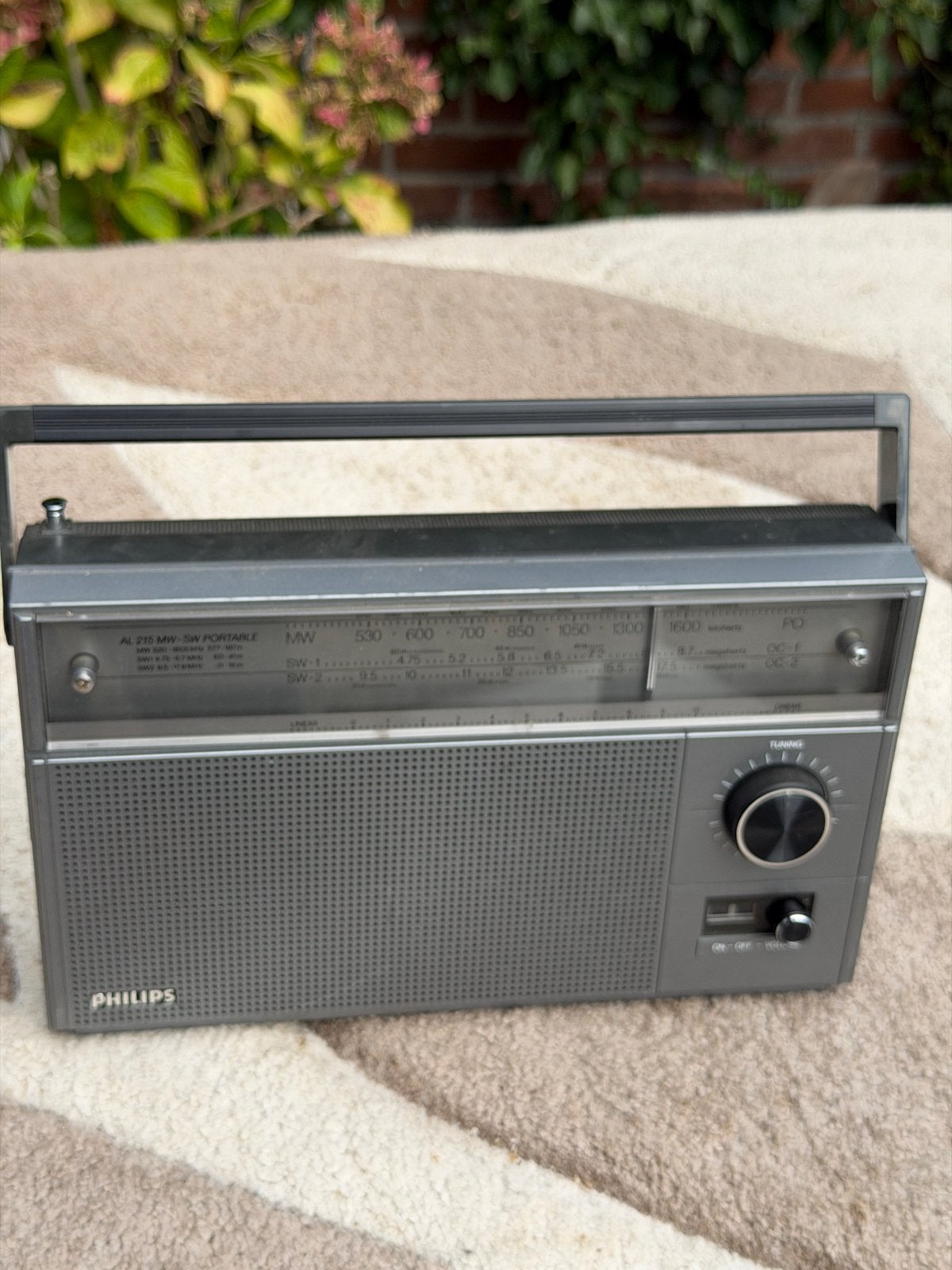 Philips AL270 draagbare radio - Vintage, Ophalen of Verzenden, Gebruikt, Radio