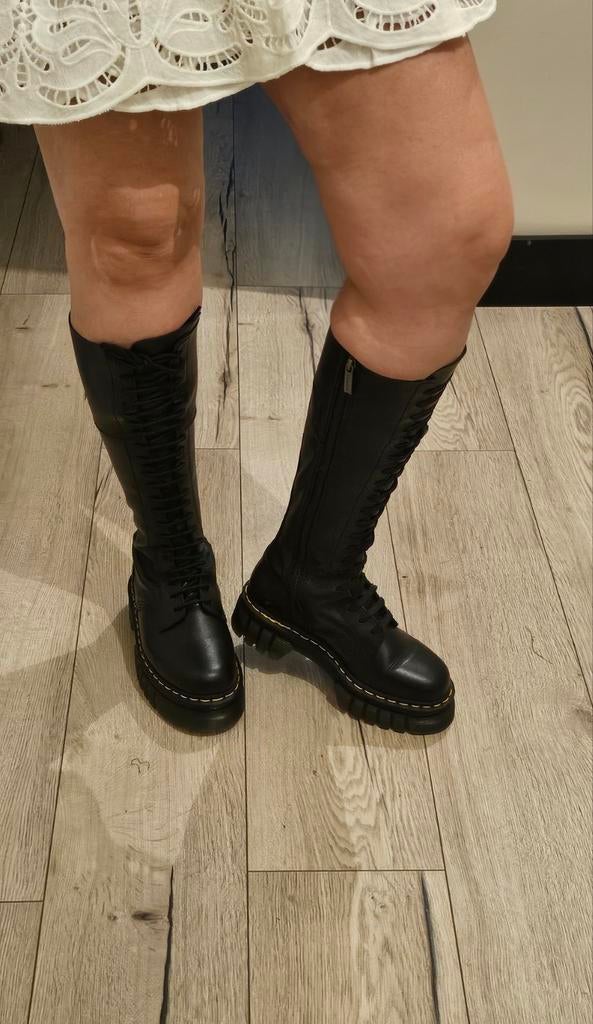 Dr. Martens audrick 20l  laarzen met plateauzool, maat 38, Ophalen of Verzenden, Nieuw, Zwart, Hoge laarzen