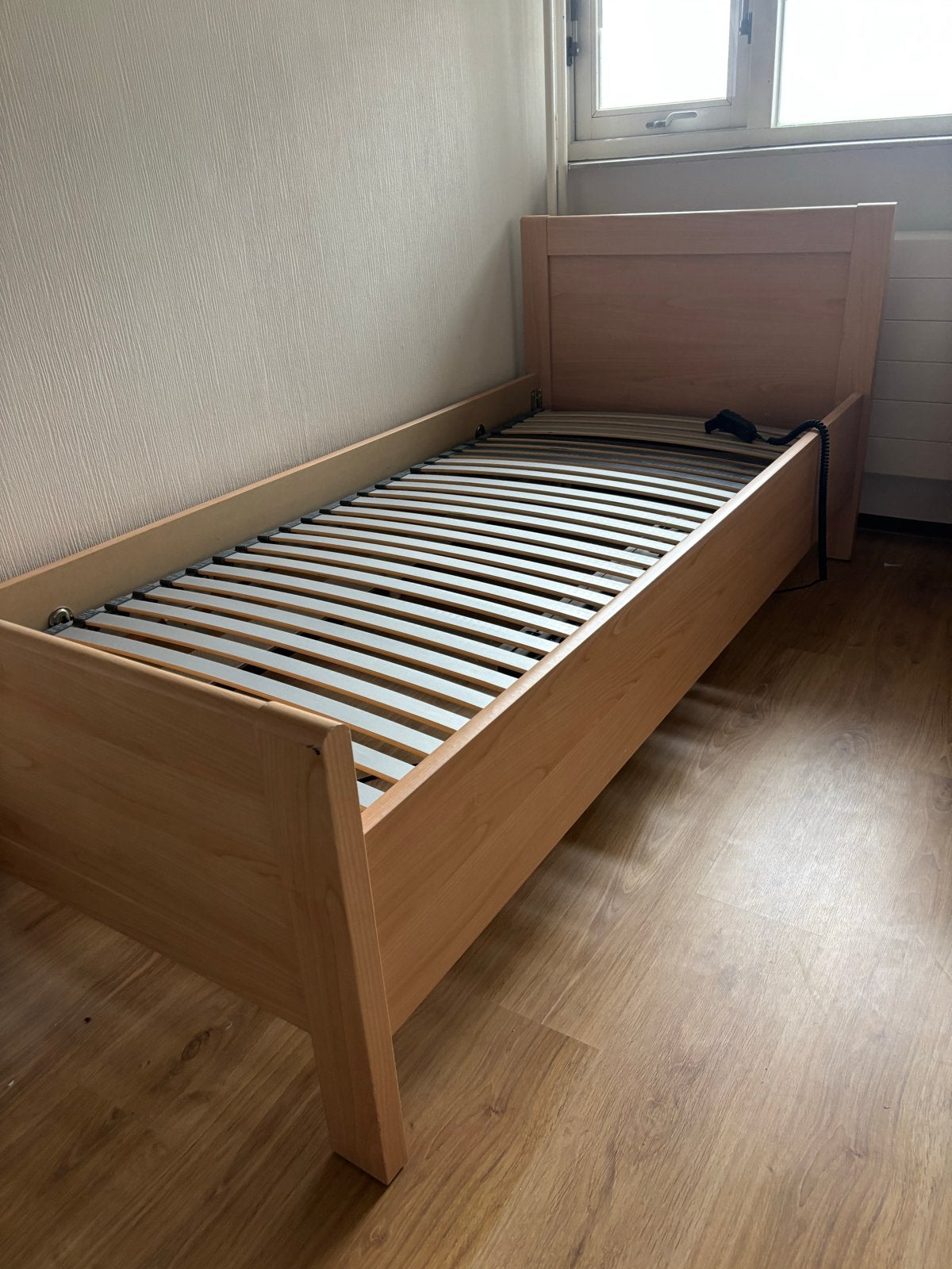 Seniorenbed verstelbaar, Ophalen, 90 cm, 200 cm, Hout