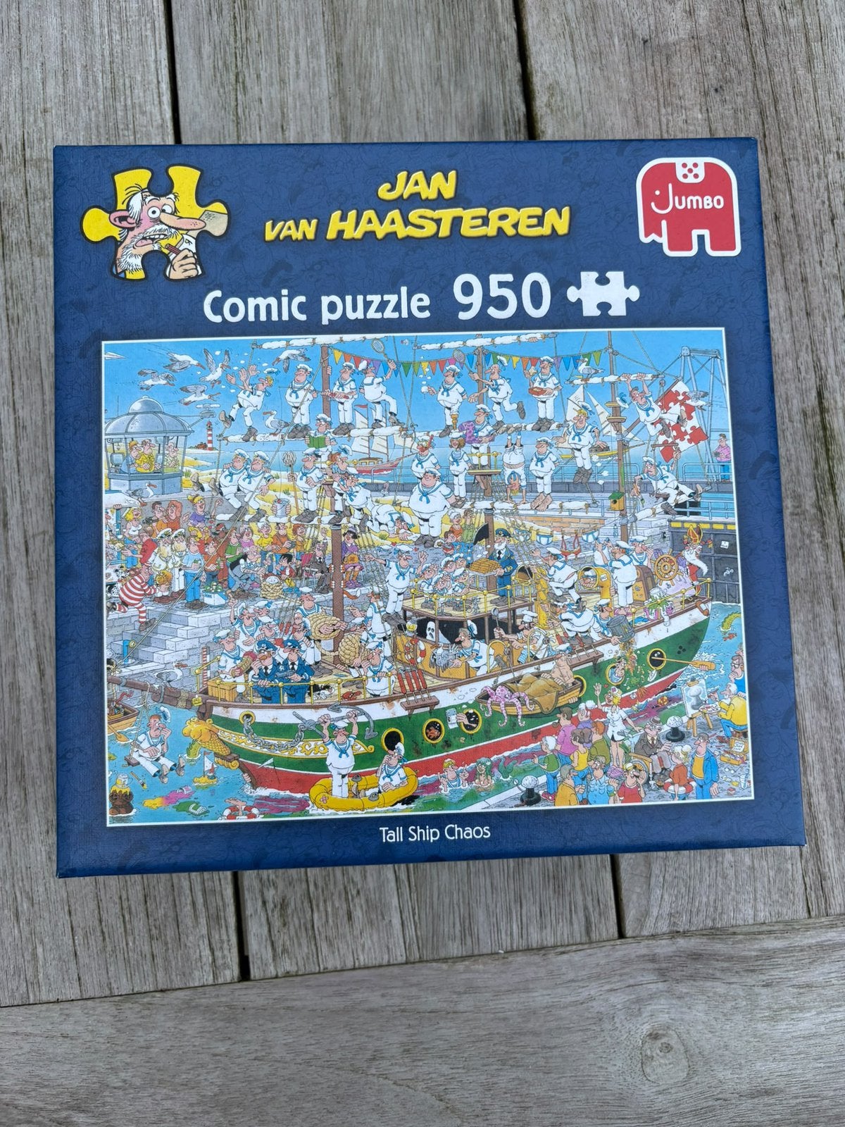 Jan van Haasteren Tall ship chaos 950, Ophalen, 500 t/m 1500 stukjes, Zo goed als nieuw, Legpuzzel