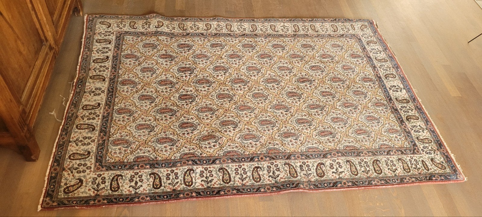 Vintage Perzisch tapijt met Paisley-patroon, Gebruikt, Perzisch, Vintage, Klassiek, 150 tot 200 cm, 200 cm of meer
