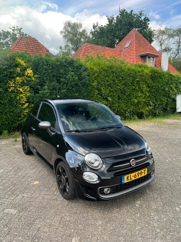 Fiat 500 Twinair Turbo Sport 105pk Zwart 105 pk Zwart/Zwart, Auto's, Voorwielaandrijving, Zwart, Origineel Nederlands, Handgeschakeld