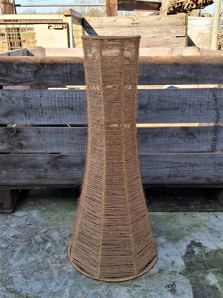 Lampenkap '70s ( jute ) Retro/Vintage/Design, Ophalen, Gebruikt, 35 cm, Rond