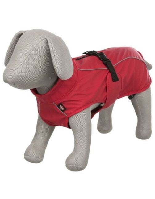 Trixie Regenjas Vimy - Jas - Rood 25 cm, Dieren en Toebehoren, Reflecterend, Trixie, Hondenregenjas, Nieuw