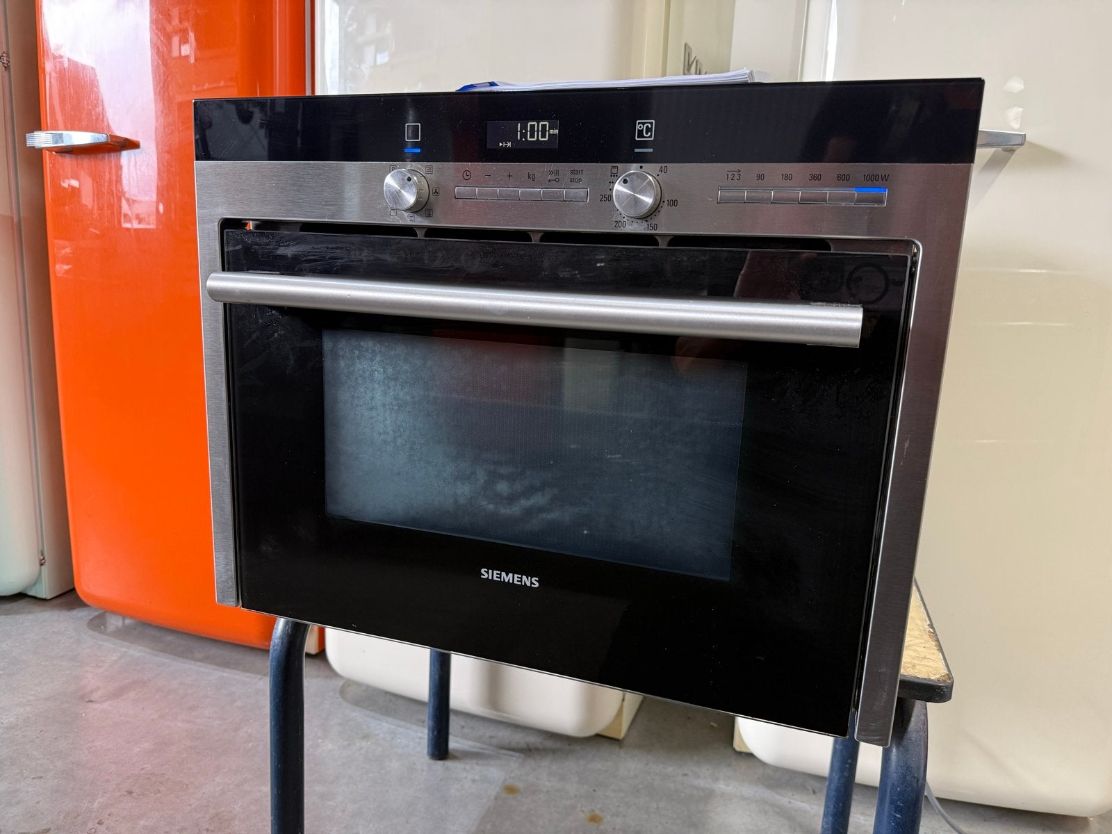 Siemens Combi-oven HB884E562, 45 tot 50 cm, Bella, Hete lucht, 60 cm of meer