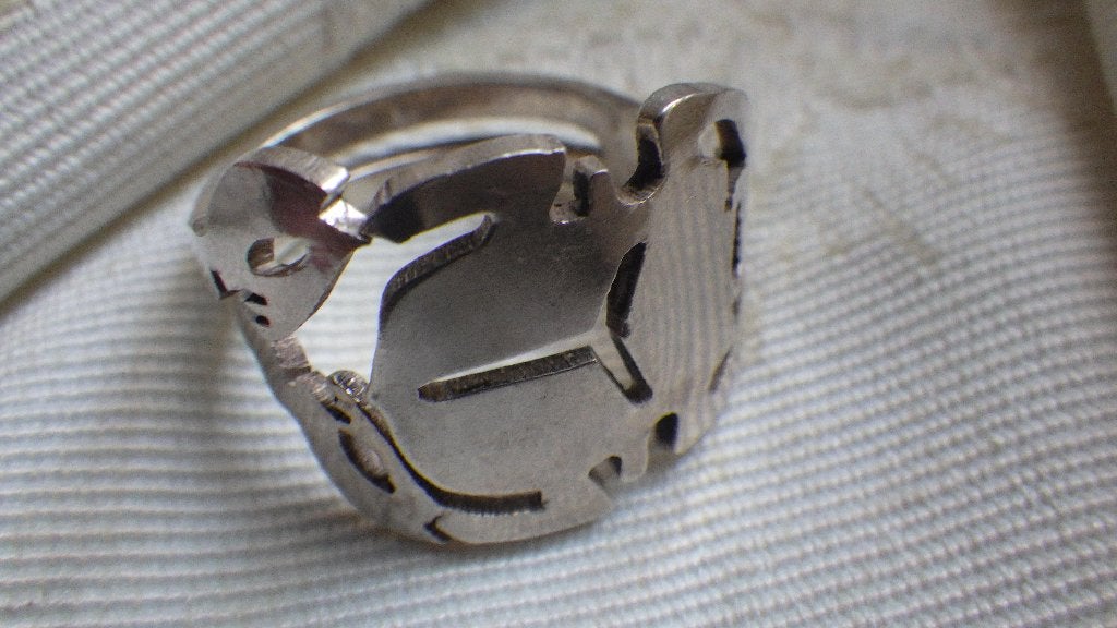 Grote unieke  zilveren  Scarabee ring, Sieraden, Tassen en Uiterlijk, 20 of groter, Verzenden, Zo goed als nieuw, Dame of Heer