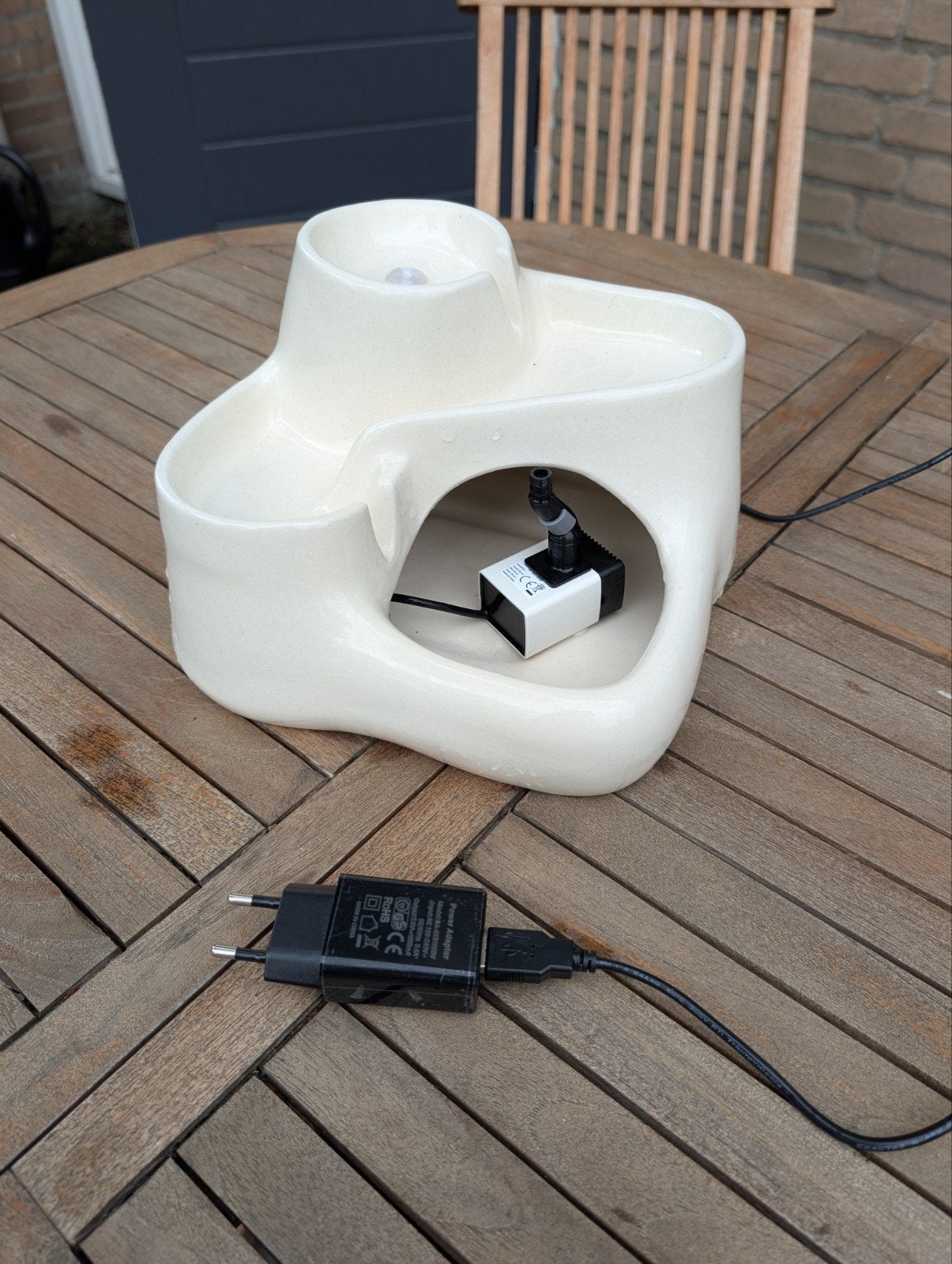 Keramische drinkfontein kat Miaustore, Ophalen, Nieuw