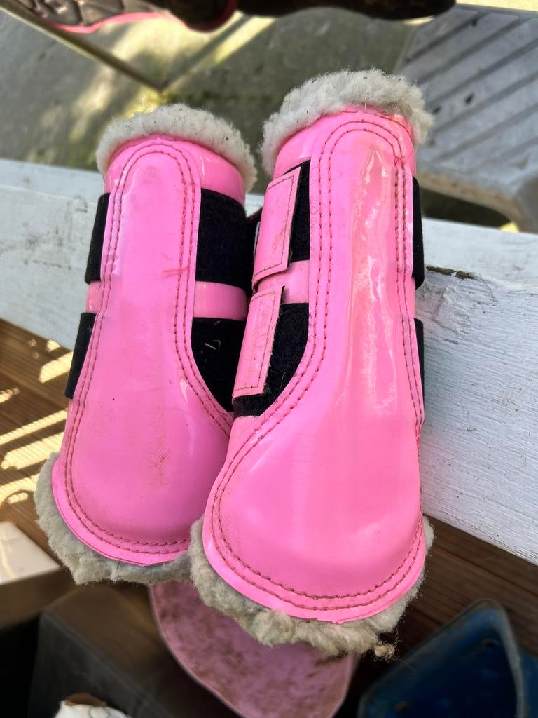 Roze bont beschermers cob maat cob, Ophalen of Verzenden, Gebruikt