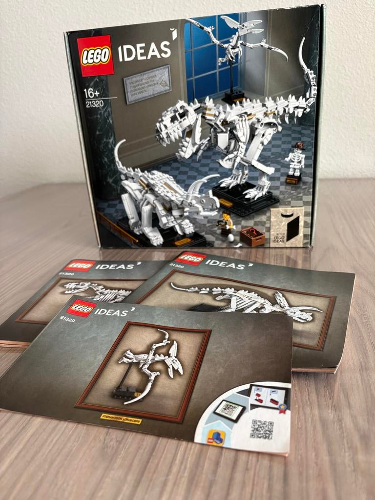 Lego Ideas 21320 Dinosaurus Fossielen Set, Ophalen of Verzenden, Zo goed als nieuw, Complete set, Lego