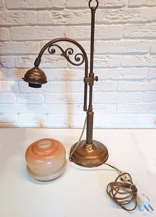 Antieke bureaulamp, Ophalen of Verzenden