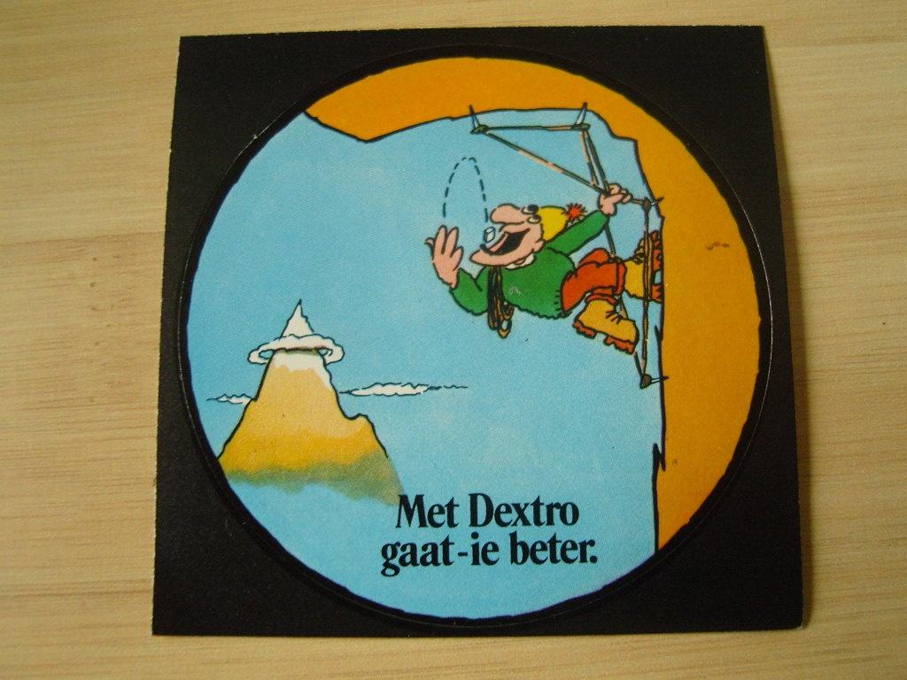 sticker strip bergbeklimmer met dextro gaat-ie beter, Ophalen, Zo goed als nieuw