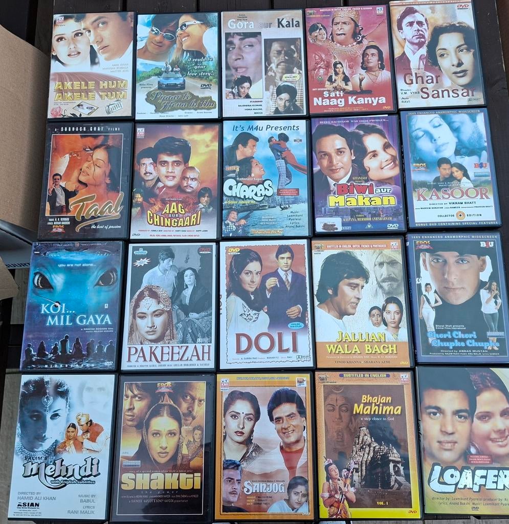 294 Bollywood films op DVD, Vanaf 16 jaar, Ophalen of Verzenden, Zo goed als nieuw